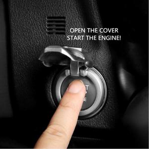 Iron Man Carbon Fiber Start Stop Cover Interior <strong>Engine</strong> Ignition Push Button Cover for Different Car Brands Interior Accessories - Product Image 4