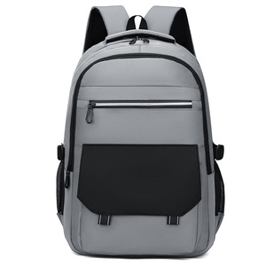 Sac à dos scolaire pour garçons du collège, grande capacité, en tissu Oxford, pour les élèves de 5e et 6e année, lycéens, noir, unisexe - Product Image 4