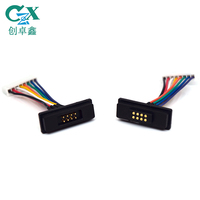 Connecteur magnétique Pogo Pin à 8 broches mâle/femelle en cuivre CZX pour la charge USB