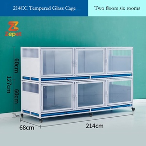 <span class=keywords><strong>Cage</strong></span> de Luxe Modulaire Robuste pour Animaux de Compagnie et d'Élevage, pour Clinique Vétérinaire, avec Parois Solides - Product Image 5