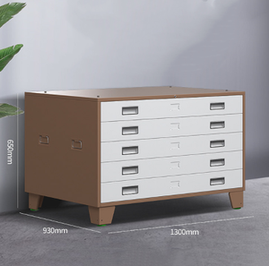 مخطط خزانة ورقي معدني بحجم 5 أدراج ، خزانة لحفظ الملفات ، رسم ملف ورقي فولاذية مخصص - Product Image 1