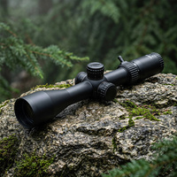 Lunette de visée Bowei 6-24x50 FFP avec tube de 30 mm, illumination rouge, mise au point latérale, correction de parallaxe, objectif HD, pour la chasse