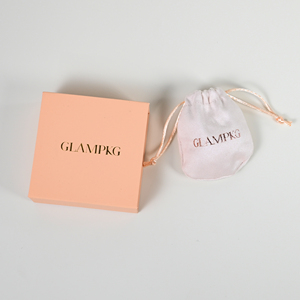 GALMPKG Wholesale Luxury Bracelet <b>Earring</b> Jewelry Packaging <b>Box</b> Custom Logo Printed <b>Gift</b> Rigid Magnetic <b>Box</b> with Suede Pouch - Product Image 2