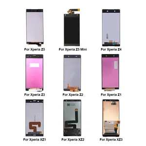 จอแสดงผลโทรศัพท์มือถือของแท้อะไหล่หน้าจอ LCD แบบพกพาสำหรับ Sony Xperia 1 10 Lite PLUS XA1 XZ1 XZ3 Z3 Z5มินิอัลตร้า