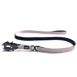 Ensemble de harnais de laisse de collier de chien de boucle en métal tactique rembourrée en néoprène en nylon souple réglable de luxe - Product Image 6