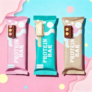 Bolsa de Mylar Personalizada con Forma de Almohada, con Revestimiento Mate, para Barras de Chocolate y Energía, Bolsa de Embalaje de Grado Alimenticio para Snacks - Product Image 1