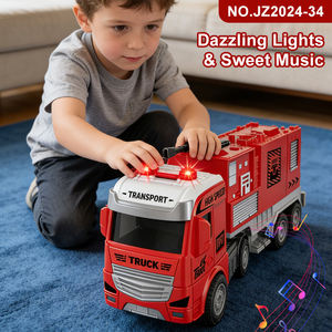 <span class=keywords><strong>Camion</strong></span> de pompiers personnalisé en plastique durable avec échelle acousto-optique, son et lumière inertiels, jouet <span class=keywords><strong>pour</strong></span> enfants - Product Image 5