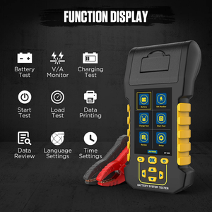 AUTOOL BT880 8-30V/A Probador de batería con monitor de impresora y prueba de arranque y prueba de carga y prueba de inicio y prueba de carga máxima y revisión de datos - Product Image 6