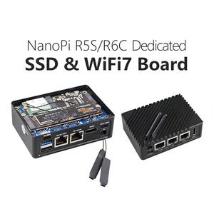 บอร์ดขยาย NVME SSD WiFi7 สำหรับ NanoPi R5S R6C รองรับโมดูลไร้สาย BE200 MT7922 AX200 RTL8822CE ระบบเดเบียนแบบฝังตัว - Product Image 1