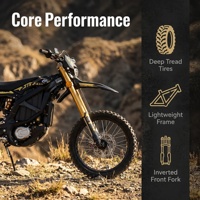Motocicleta Eléctrica Todoterreno Sur-Ron Ultra Bee Standard 2025 2026, 22.5KW, 74V, 60Ah, Alta Velocidad, Lista para Enduro, Pantalla LCD, Negro y Blanco
