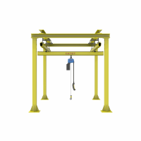 Chariot de levage suspendu modulaire léger KBK pour monorail, capacités multiples de 125 kg à 3000 kg pour la ligne de production