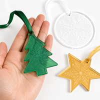 Personalisierter Acryl-Weihnachtsschmuck mit Eigenem Logo, Hängende Dekoration, Weihnachtsparty-Geschenk, Großhandel