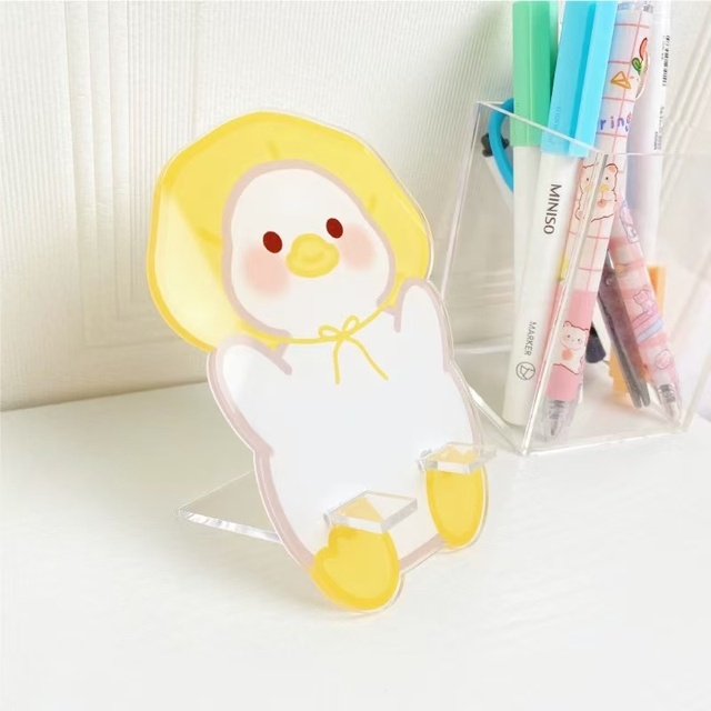 Customized Acrylic Lenticular Cartoon Anime Stand Custom Pattern Mobile Phone Holders for Office Desktop Decorations Men Women