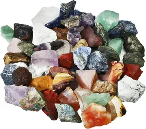CELION pietre naturali all'ingrosso cristalli sfusi pietre curative cristalli grezzi di cristallo di quarzo rosa trasparente per candele profumate