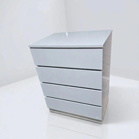 Table de chevet moderne blanche avec serrure RFID intelligente, tiroir secret pour la confidentialité et la sécurité, vente en gros