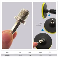 Pexmientas M14 filetage de vis adaptateur de fraise d'angle perceuse électrique tige de connexion accessoires d'outils électriques adaptateur de perceuse à tige hexagonale