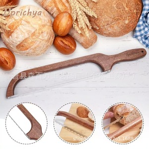 Uprichya Wooden <b>Bread</b> Cutter Bow Shape <b>Knife</b> For Household <b>Bread</b> Slicing - Product Image 5