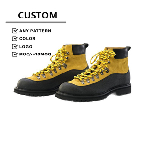 Botas de Caminhada Masculinas de Alta Qualidade em Couro Genuíno Impermeáveis Antiderrapantes para Trabalho - Product Image 1