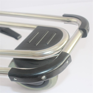 Natuurlijk Rubber Wielen Luchthaven Bagage Kar <span class=keywords><strong>4</strong></span> Wielen Luchthaven <span class=keywords><strong>Trolley</strong></span> Staal - Product Image 4
