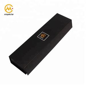 عرض خاص من المصنع صندوق فاخر مستطيل ورقي أسود صلب لتعبئة باقة الورود - Product Image 5