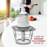 1.5L Mini électrique maison cuisine robot culinaire puissant mélangeur hachoir à viande hachoir à légumes pour un usage domestique Restaurant