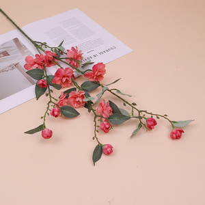 Fleur de Camélia Artificielle pour Décoration Maison & Salle de Mariage, Composition Florale Multi-têtes en Soie Douce Style Champêtre - Product Image 3