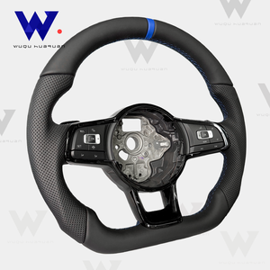 Volant en cuir perforé pour Volkswagen <span class=keywords><strong>Golf</strong></span> R <span class=keywords><strong>GTI</strong></span> GTS GTD GTE <span class=keywords><strong>Polo</strong></span> <span class=keywords><strong>GTI</strong></span> Mk6 et Mk7 <span class=keywords><strong>Polo</strong></span> B6 B7 B8 <span class=keywords><strong>GTI</strong></span> R Mk6 Sport - Product Image 5