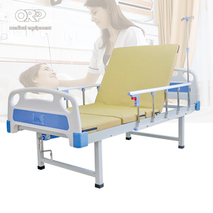 <span class=keywords><strong>Cama</strong></span> de hospital médica manual giratoria para pacientes de edad avanzada con marco de metal <span class=keywords><strong>pintado</strong></span> de una sola manivela personalizada a precios bajos, con ABS - Product Image 1