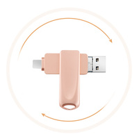 Haute Qualité 3 dans 1 USB Flash Drive 16GB 32GB 64 GO 128GB 3.0 Type C Clé USB OTG Pour Android/Mobile téléphone/Ordinateur Pour iPhone