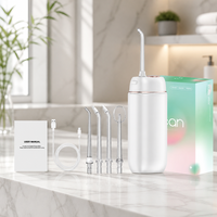 Hydropulseur Portable Mini Télescopique Sans Fil, 4 Buses, Irrigateur Buccal, Étanche IPX7, Fabricant OEM avec Logo Personnalisé