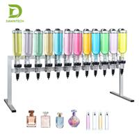 Support de présentation pour 12 flacons de parfum, machine de remplissage pour boutique de détail, table rotative pour huiles parfumées