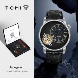 Montre d'affaires pour homme TOMI T103, bracelet en cuir, cadran à quartz, modèle 2026, vente chaude - Product Image 1