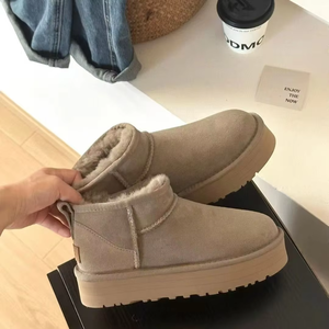 Botas de Nieve Clásicas UGAU <span class=keywords><strong>MINI</strong></span> <span class=keywords><strong>Uggs</strong></span> Donna, Calzado de Otoño/Invierno para Mujer, Cómodas, de Piel de Oveja, con Suela Gruesa y Cálida - Product Image 3