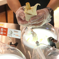 Mesin Pembuat Gelato & Es Krim Komersial Miles 4 Tanks Vertical Batch Freezer Produktivitas Tinggi Bahan Stainless Steel 304 untuk Yogurt, Buah, dan Susu