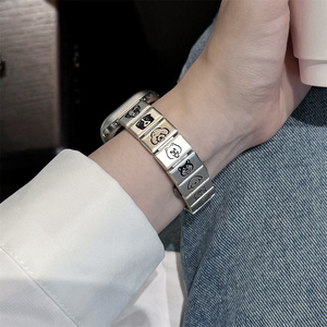 <span class=keywords><strong>Bracelet</strong></span> en acier inoxydable mignon Kawaii Cartoon Little Dog pour <span class=keywords><strong>Apple</strong></span> <span class=keywords><strong>Watch</strong></span> Band 38mm 40mm 41mm <span class=keywords><strong>42mm</strong></span> 44mm 45mm 49mm <span class=keywords><strong>Bracelet</strong></span> en chaîne pour <span class=keywords><strong>femme</strong></span> - Product Image 4