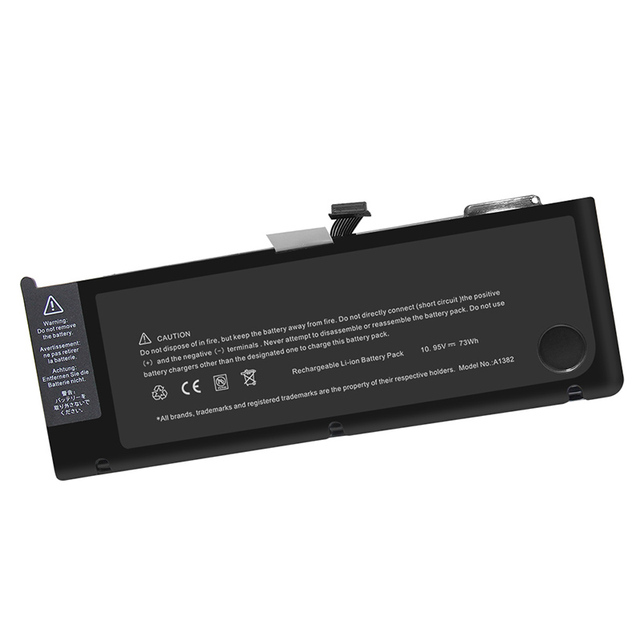 Rechargeable Laptop Battery for MacBooK Pro 15" A1286 A1382 A1321 MC721 MC371 Notebook Battery China Supplier