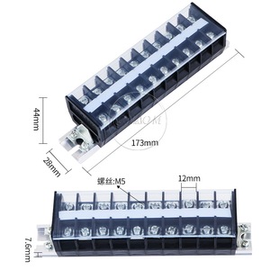 Td-3010 เทอร์มินัลบล็อกแบบโมดูลาร์ 30A ชนิดสกรู 10 ชุด วัสดุพีบีที - Product Image 2