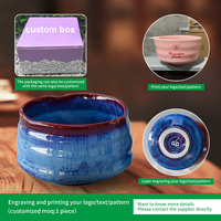 Bol à matcha en céramique et porcelaine fait main, résistant à la chaleur, durable, écologique, style classique, avec fouet à matcha