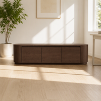Meuble TV convertible moderne en bois massif avec rangement pour salon et hôtel, fixation murale