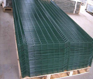 Panneau <span class=keywords><strong>de</strong></span> clôture <span class=keywords><strong>de</strong></span> jardin en treillis métallique soudé incurvé 3D, revêtement PVC, montage facile, clôture extérieure - Product Image 3
