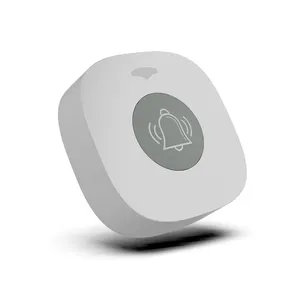 建涛F6白色椭圆形硅胶按钮闪烁无线呼叫系统防水寻呼机医院餐厅