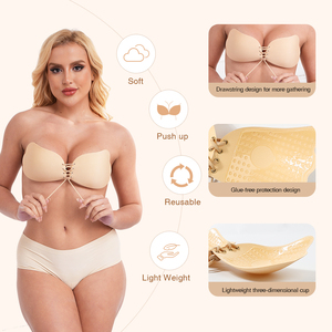 <span class=keywords><strong>Reggiseno</strong></span> Adesivo Magico Senza Spalline Push-up Invisibile Autoadesivo per Donna - Vendita all'Ingrosso Diretta dalla Fabbrica OEM - Product Image 1