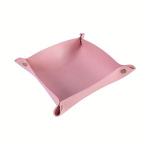 Custom Logo Home Decor Desktop Water Proof PU Leather Tray Jewelry Makeup Cosmetic Organizer Basket Storage <b>Box</b> - Product Image 4