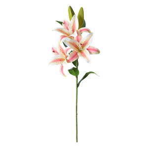 Fleurs de lys artificielles Laixing en PVC souple, moulage par injection 3D, décoration intérieure, accessoires de mariage - Product Image 5