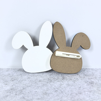 Badge en bois personnalisé pour Pâques, à sublimer, à attacher, vente en gros