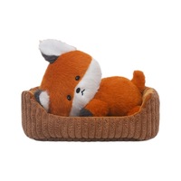 Peluche renard de la série Fun and Easy-Win, adorable poupée, coussin à câliner avec rembourrage en polyester et coton PP pour filles de 14 ans et plus