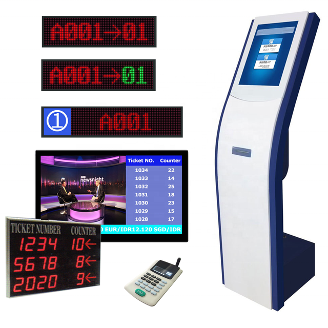 Web Based Bank Ticket Dispenser QMS Queue Management System Queue Number Waiting Q System Ticket Machine