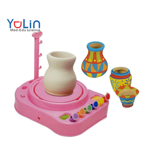 Clay Pottery Kit Diy Ceramics Creative Games Children Clay Art Craft Toys Pottery Wheel Toy