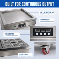 Machine commerciale à glace frite, machine à rouleaux de crème glacée 1100W, plaque froide thaïlandaise, poêle plate, OEM ODM, fournisseur d'usine en gros