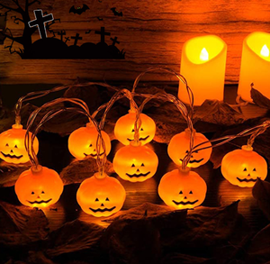 Nueva Cadena de Luces LED con Forma de Calabaza, Decoración para Fiesta de Halloween, Caja de Baterías, Adorno de Luz Nocturna para el Festival de los Fantasmas - Product Image 3